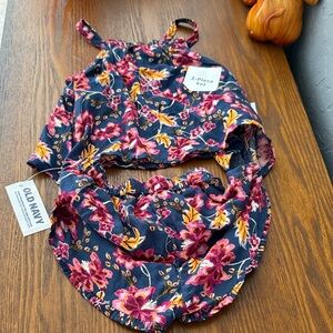Old Navy Navy Floral Two-Piece Outfit